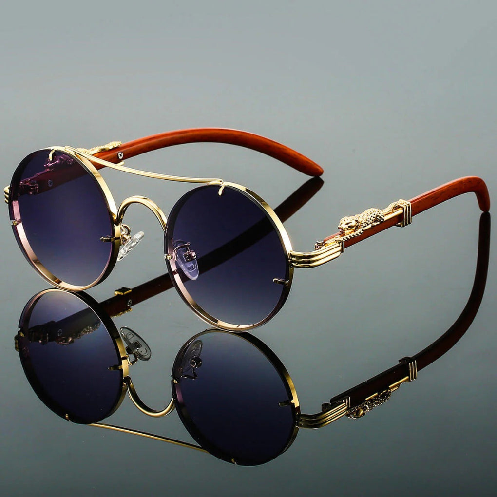 Retrostil med moderne beskyttelse Vintage solbriller med dobbelt bro