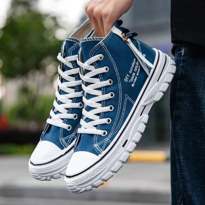 Casual Streetwear Herre Chunky Canvas High Tops