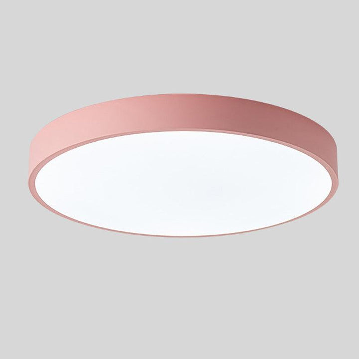 Slank rund loftlampe, moderne minimalistisk skær til hjemmet