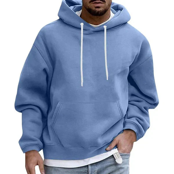 Oversize-hoodie til mænd med kængurulomme – Efterårsudgave Matteo