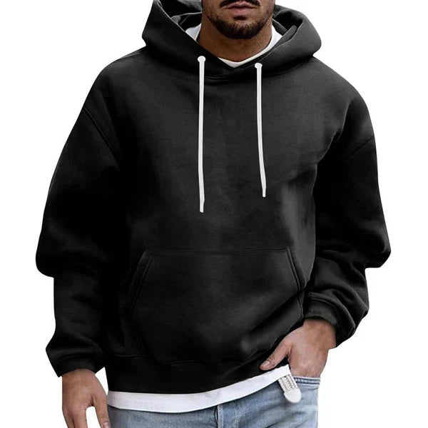 Oversize-hoodie til mænd med kængurulomme – Efterårsudgave Matteo