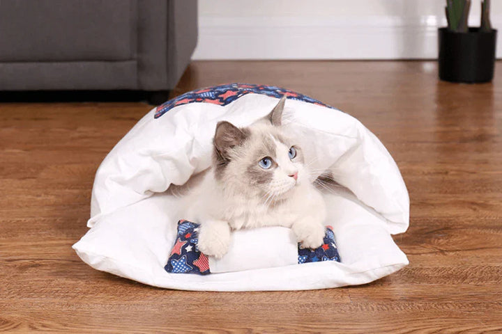 Vinter-sovepose til katte – SnugKitty Frost Magic
