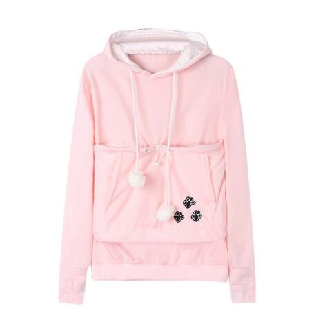 Komfortabel hoodie med kattelomme – CozyPurr