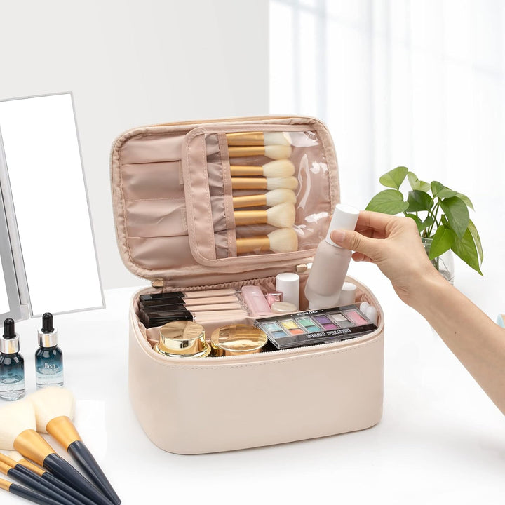 Bærbar Makeup-Organizer med Skillevægge