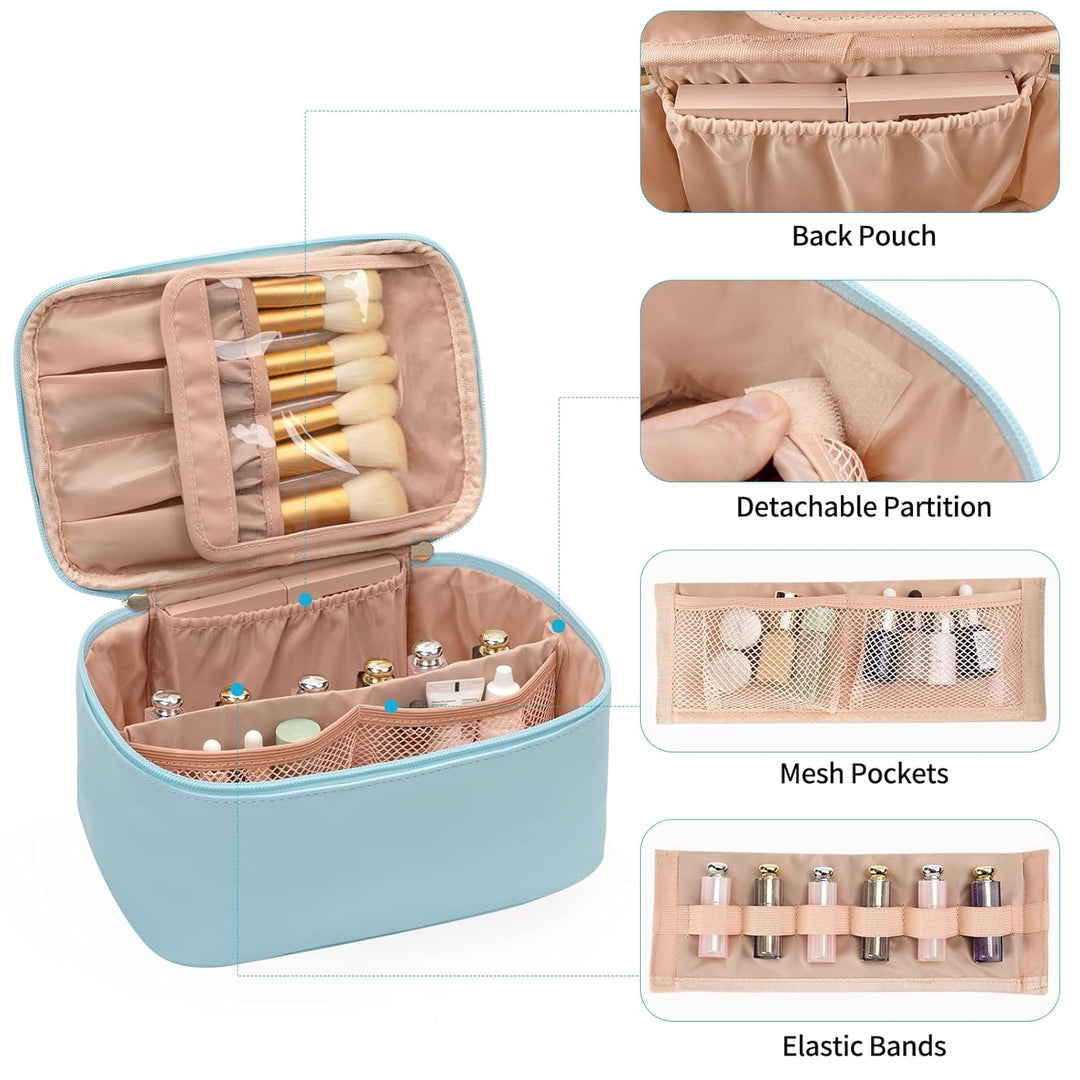 Bærbar Makeup-Organizer med Skillevægge