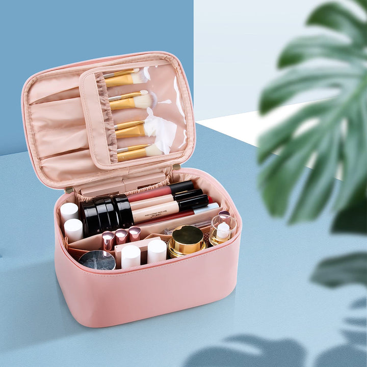 Bærbar Makeup-Organizer med Skillevægge