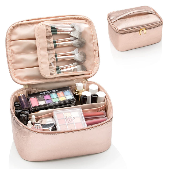 Bærbar Makeup-Organizer med Skillevægge