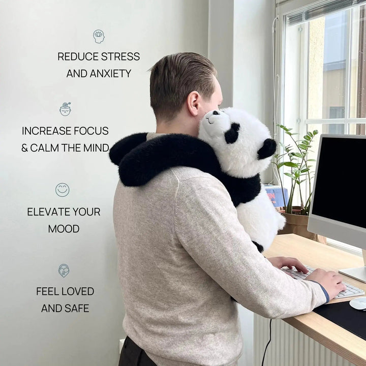 Blødt 45 cm plysdyr til stressaflastning med lange krammearme