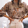 Strikket sweater til damer med efterårsmotiv – Noëlle