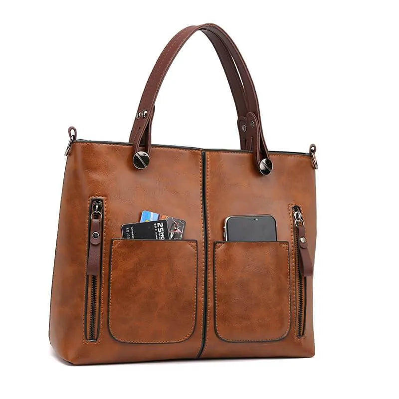 Lievehart skuldertaske i læder | Elegant og holdbar | Justerbar rem