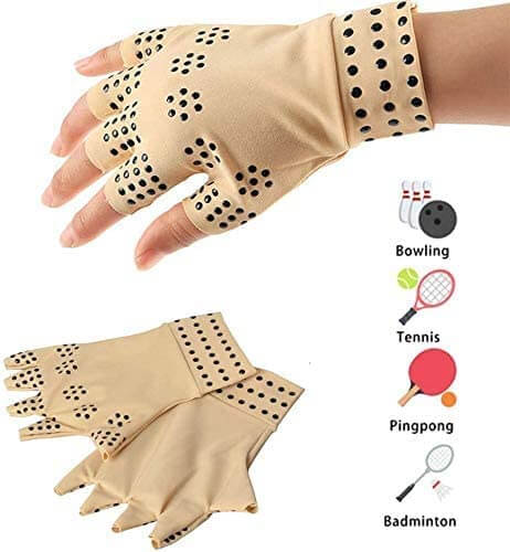Kompressionsterapihandsker med magneter
