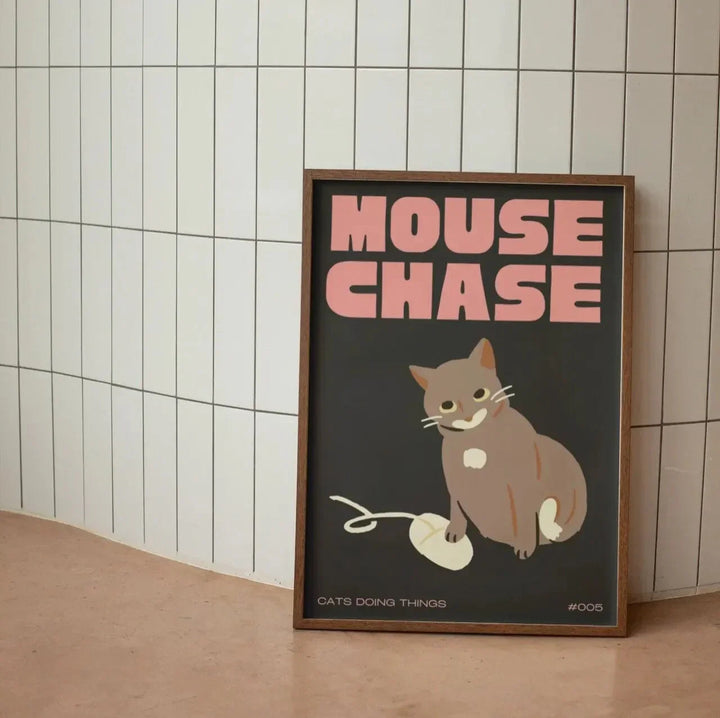 Moderne sort kat-vægkunst til hjemmet