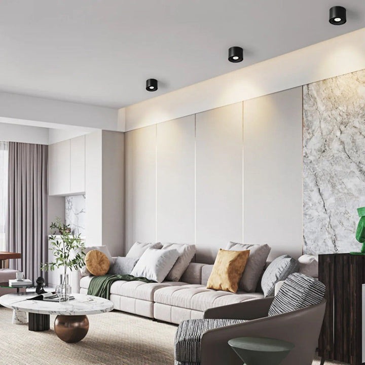 Loftmonteret retningsbestemt spot – drejelig moderne lampe