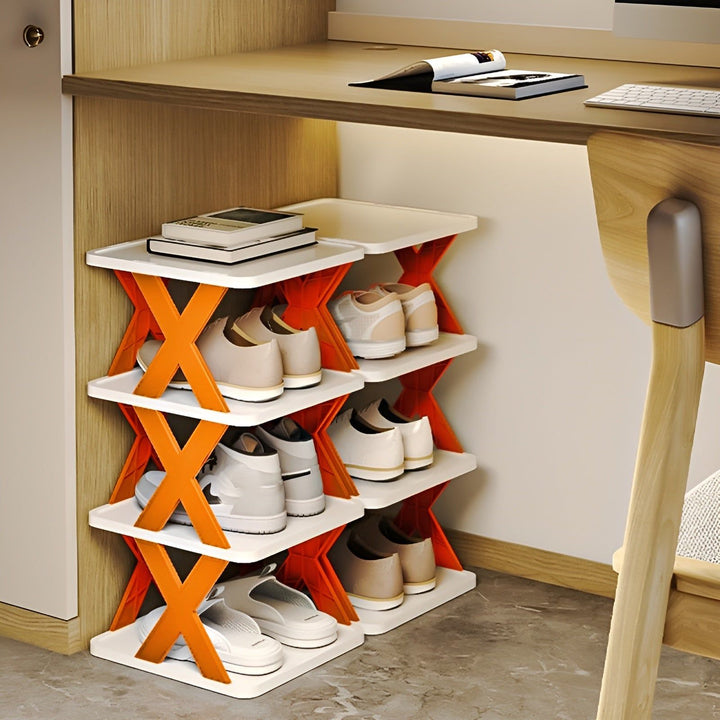 Multifunktionelt og sammenklappeligt skostativ - SpaceSaver