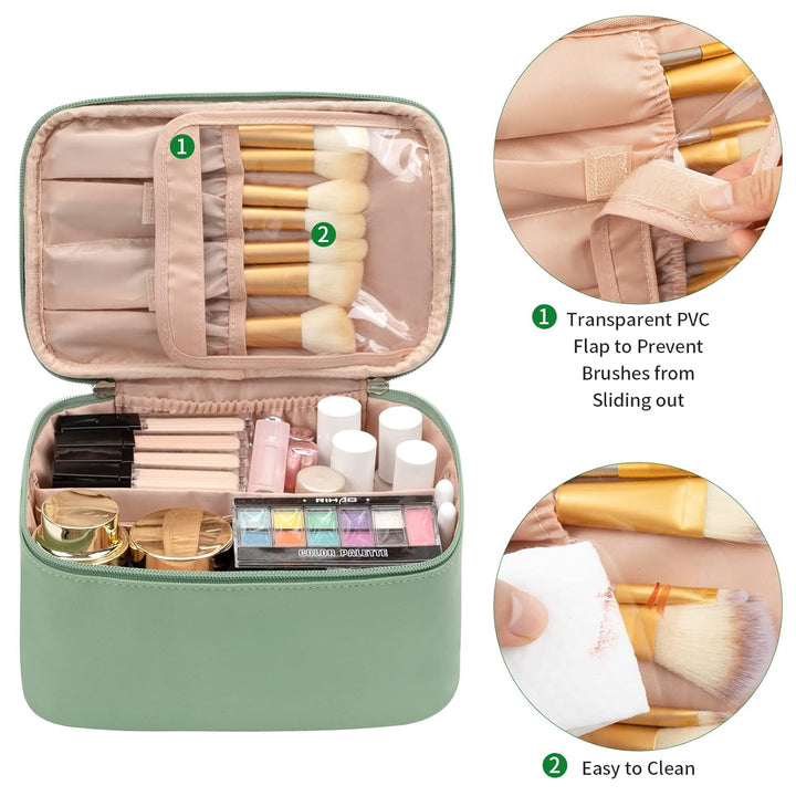Bærbar Makeup-Organizer med Skillevægge