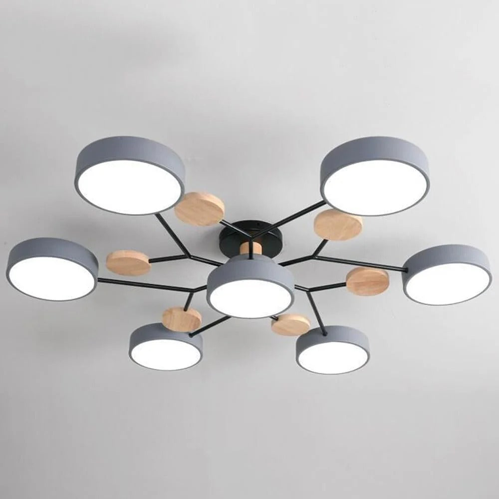 Moderne LED-lysekrone til stuen