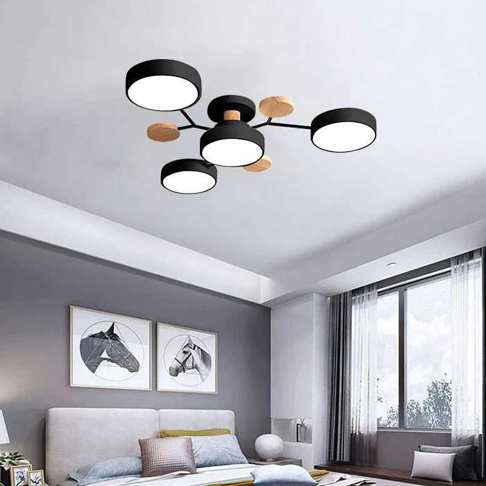Moderne LED-lysekrone til stuen