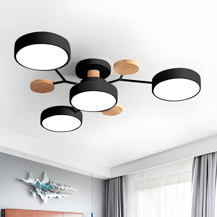 Moderne LED-lysekrone til stuen