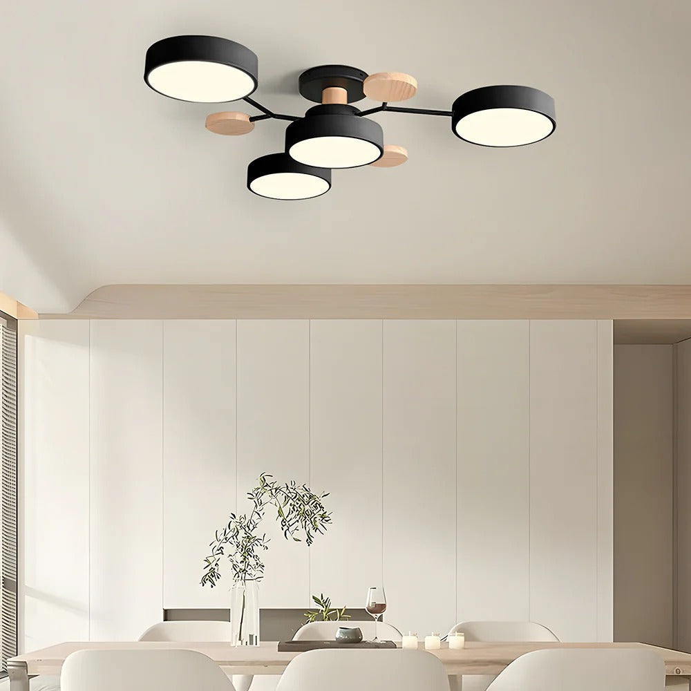 Moderne LED-lysekrone til stuen