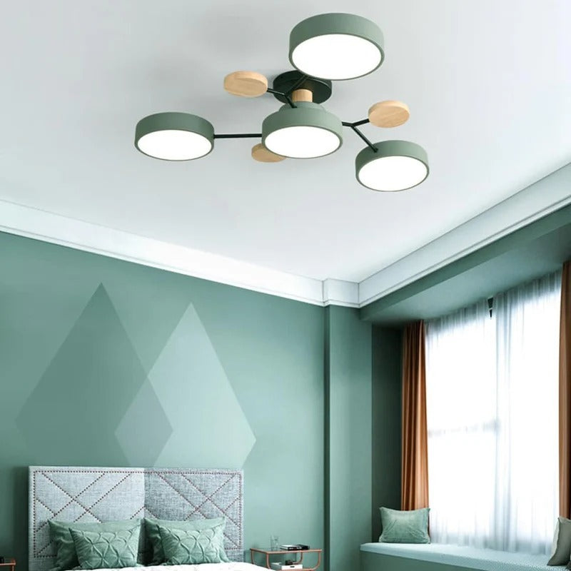 Moderne LED-lysekrone til stuen