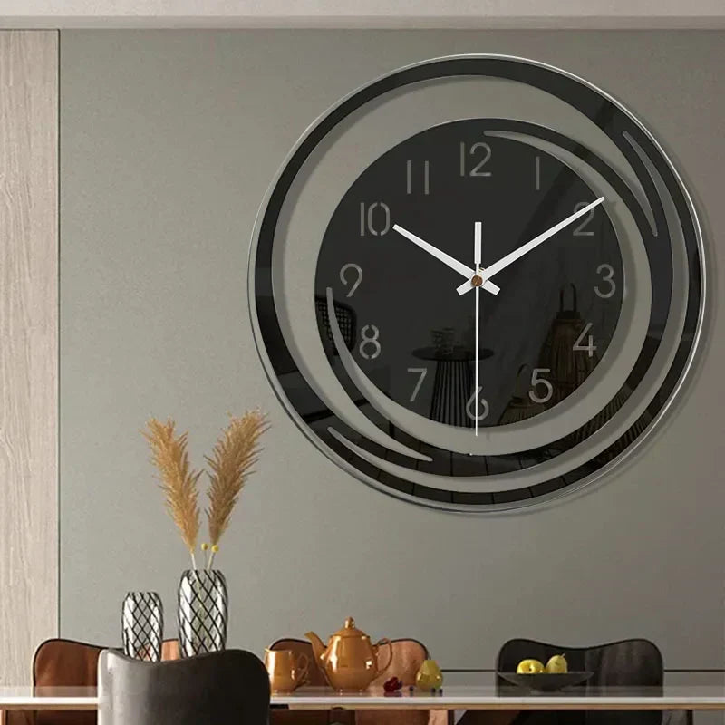 Moderne rundt designvægur - Elegant boligindretning