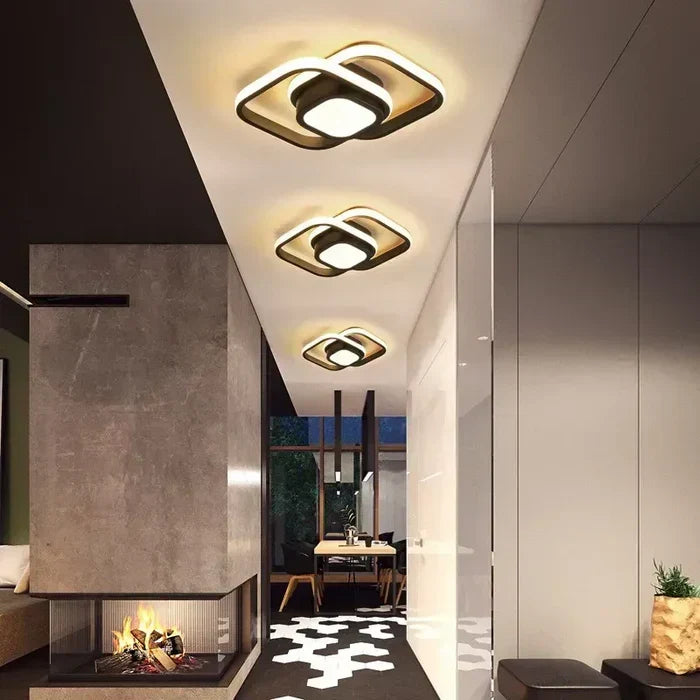 Moderne LED-loftlampe - energibesparende design | 24 cm