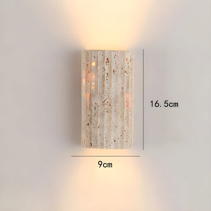 Væglampe i naturlig sten - elegant design