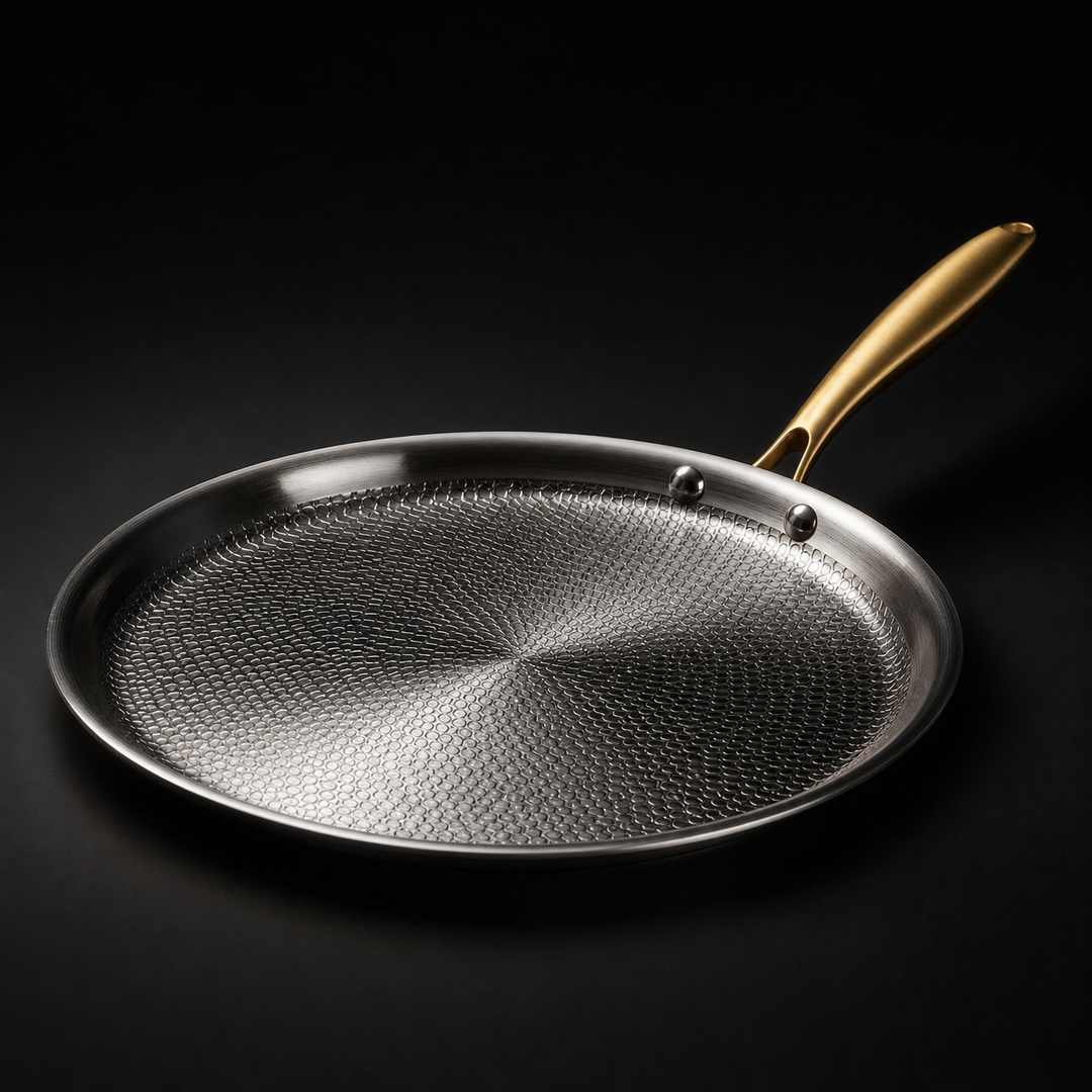 Håndhamret crêpepande i titanium - Limited edition