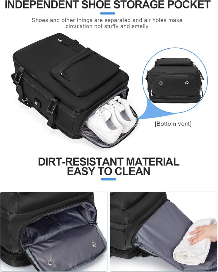 Laptoptaske med flere rum og justerbar rem