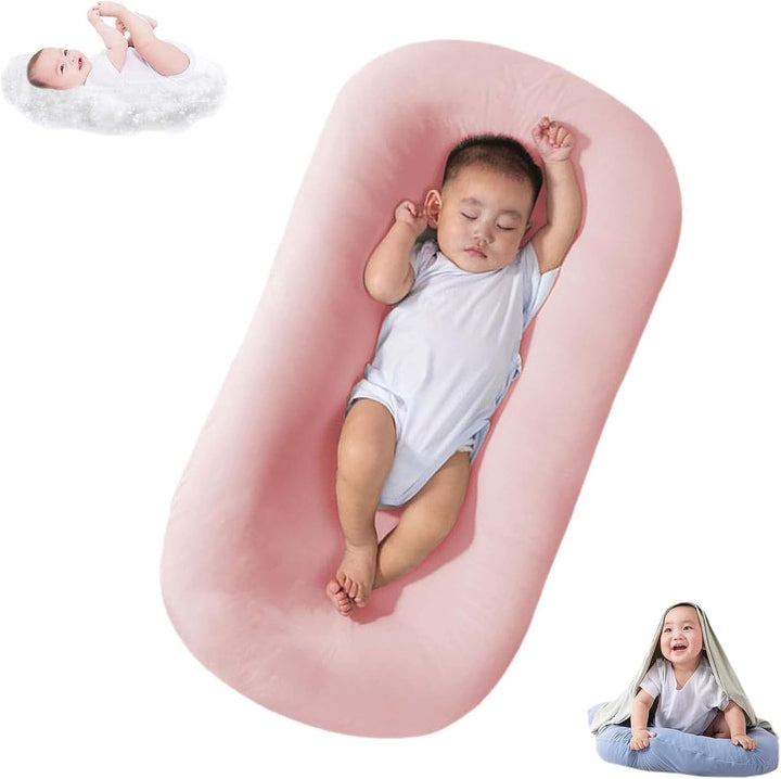 Baby lounger-pude - blødt bomuld | Babyrede til børn 0-24 måneder