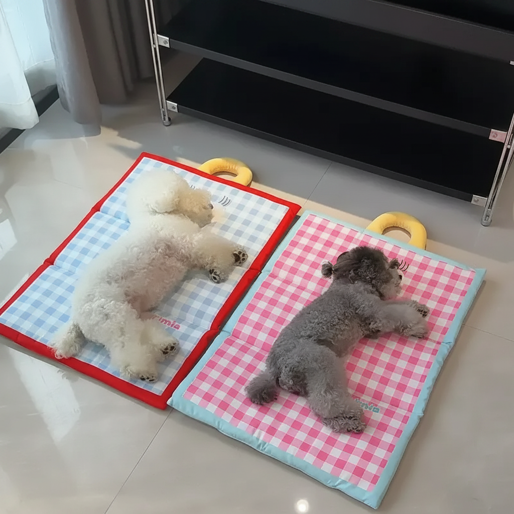 Kølemåtte til hunde og katte – bærbar foldbar underlag