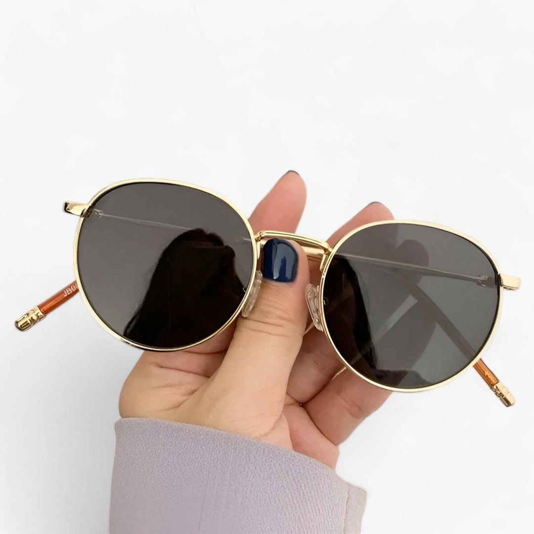 Unisex designersolbriller med runde glas – Nova