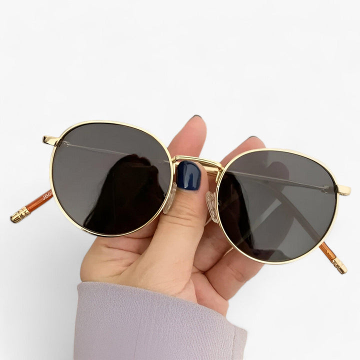 Unisex designersolbriller med runde glas – Nova