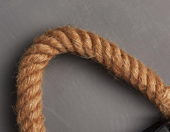 Vintage væglampe med reb – RusticRope