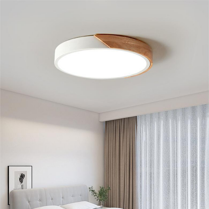 Slank rund loftlampe, moderne minimalistisk skær til hjemmet