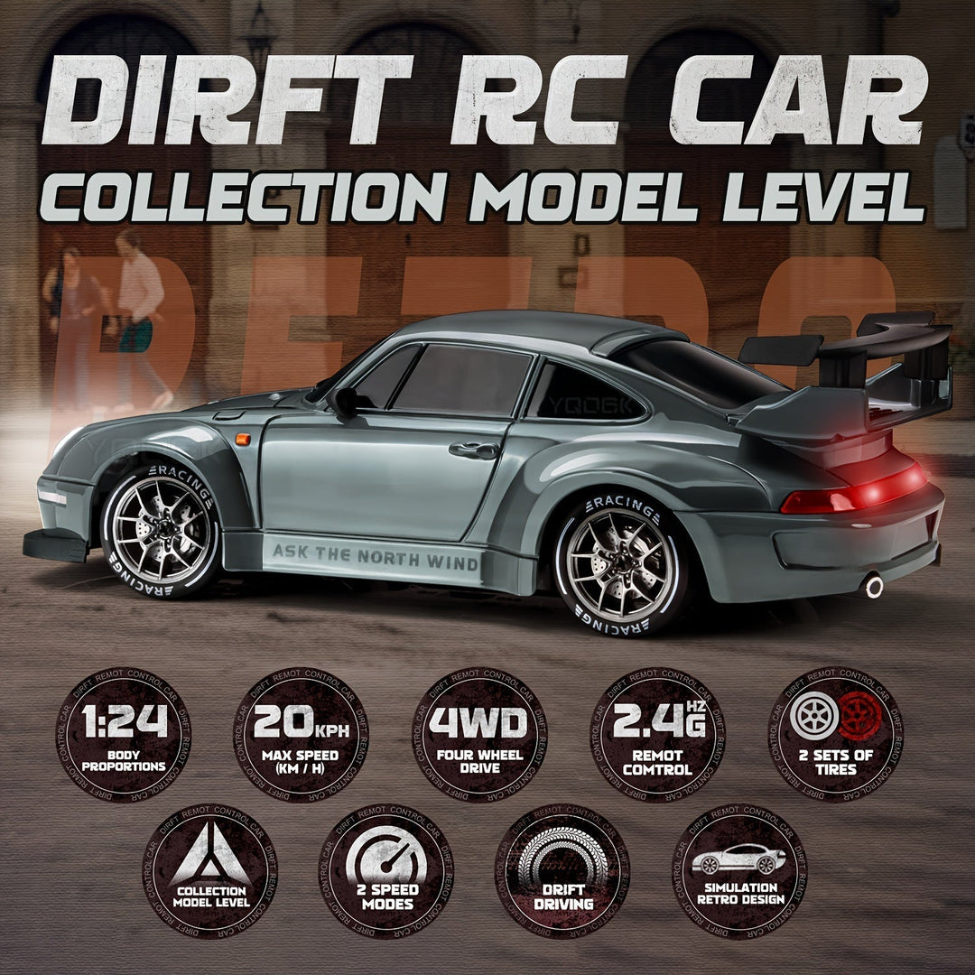 Ultimate Drift Racer 1:24 - RC-bil med lysende hjul