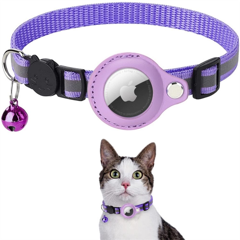 GPS-halsbånd til katte med reflekterende design