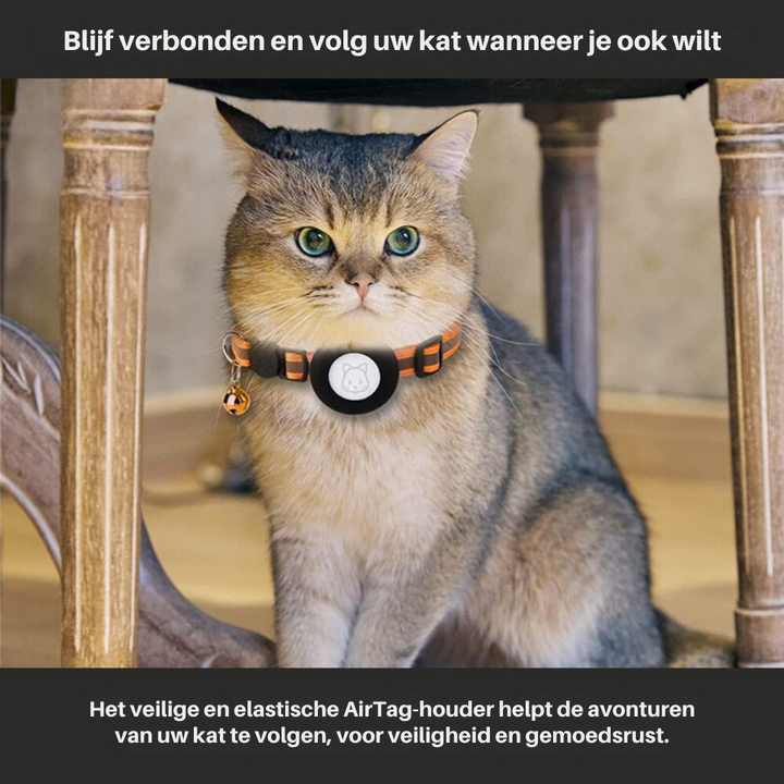 GPS-halsbånd til katte med reflekterende design