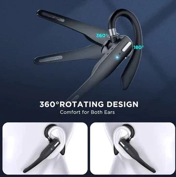 Trucker Dual Mic trådløs Bluetooth 5.1-headset/øretelefoner med støjreduktion