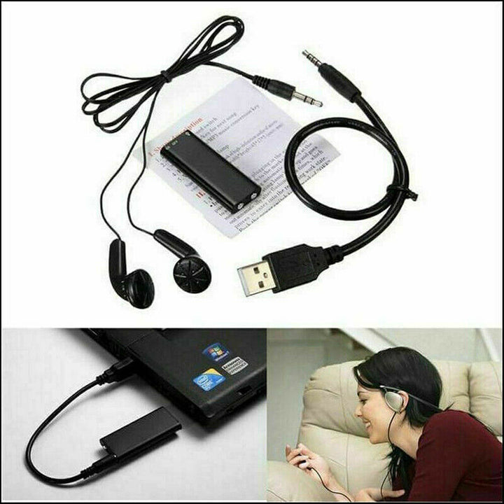 Mini-diktafon med 8 GB hukommelse og USB-stikfunktion – Vokaro