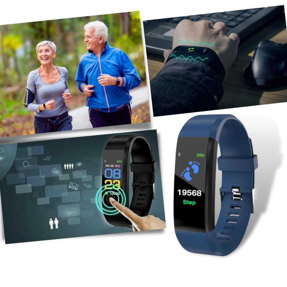 Smartwatch til ældre med måling af puls og blodtryk | Karnz