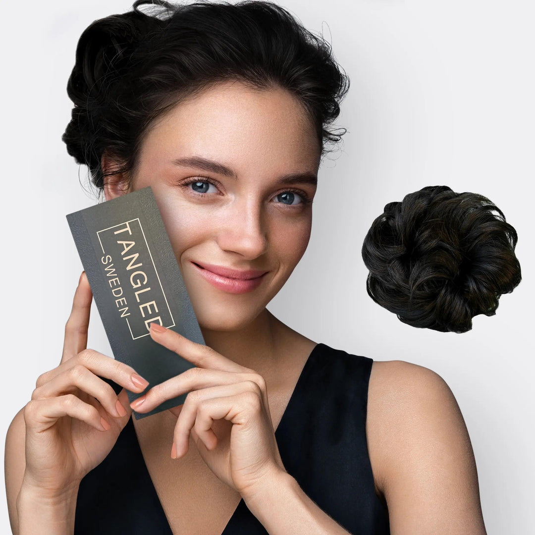 BunPop hårforlængelses-scrunchie