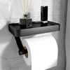 Toiletrulleholder med hylde – Stalux