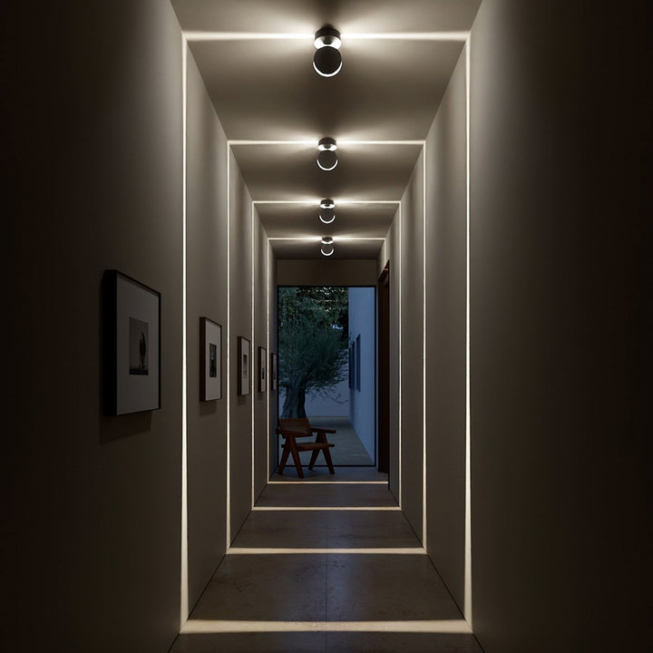 LED-væglampe med spotfunktion | 360° drejeligt lampehoved | firkantet lyskegle