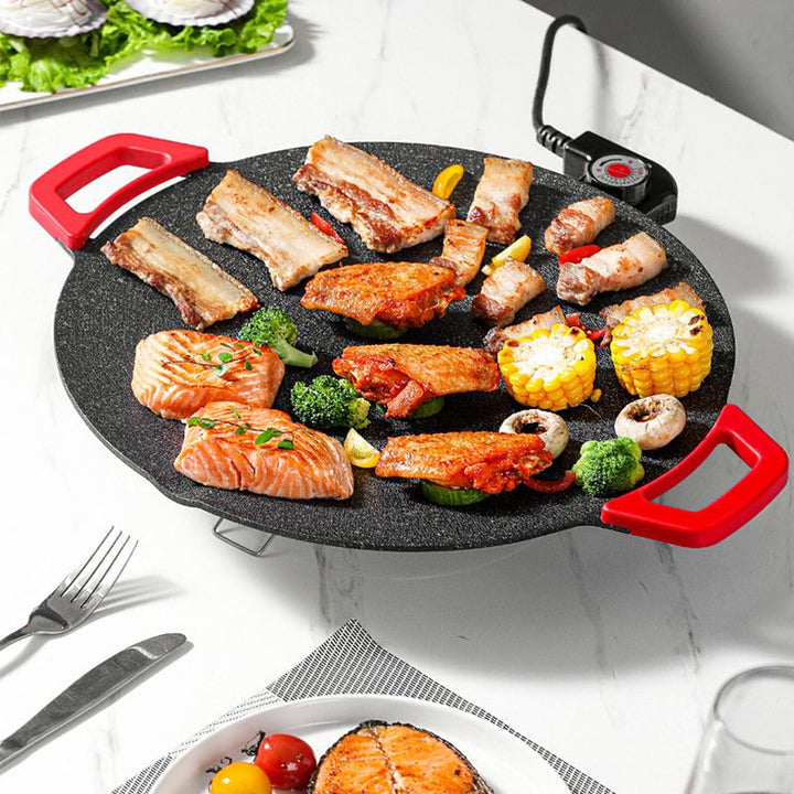 PrimeGrill røgfri smart grill | Kompakt elgrill med justerbare varmeindstillinger og nem rengøring