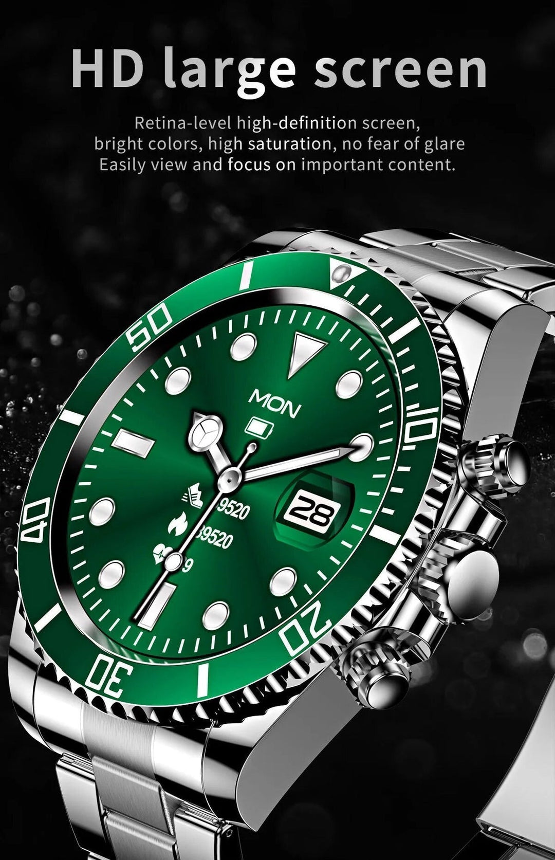 TimeMaster smartwatch – elegant stål | Avanceret teknologi