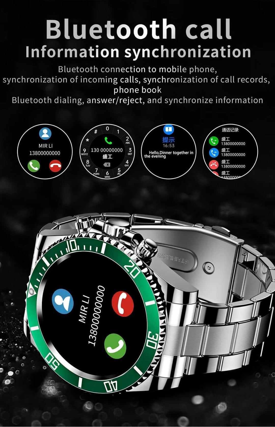 TimeMaster smartwatch – elegant stål | Avanceret teknologi