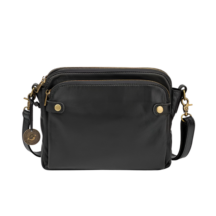 Elegant crossbody-taske i læder - Raffinement & rummelighed