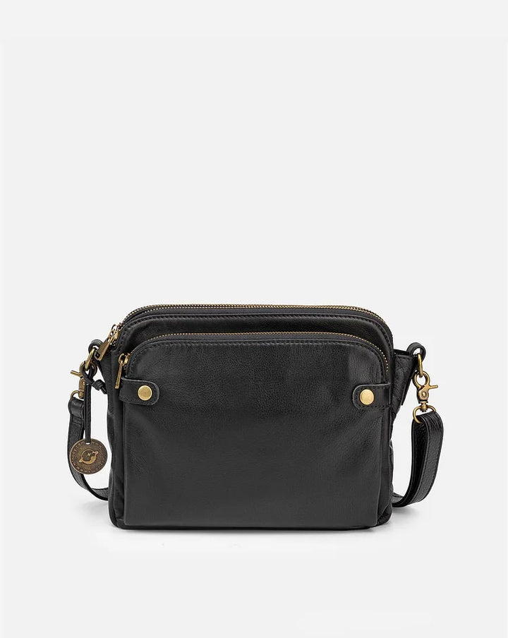 Elegant crossbody-taske i læder - Raffinement & rummelighed