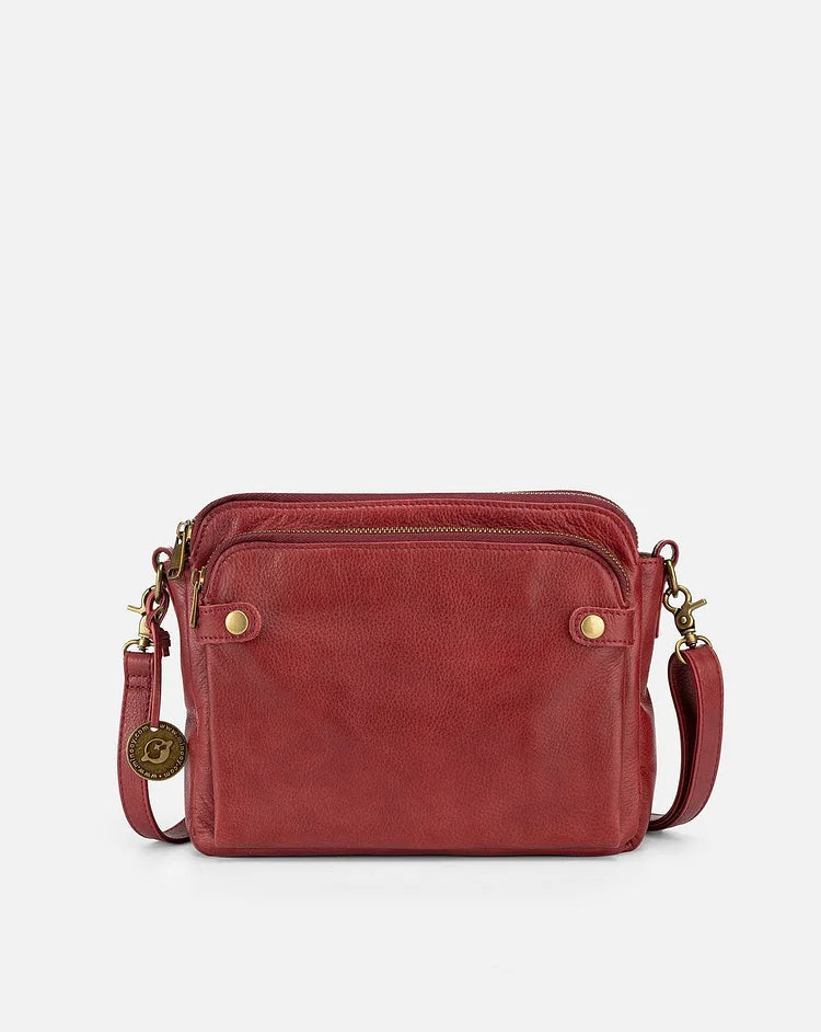 Elegant crossbody-taske i læder - Raffinement & rummelighed